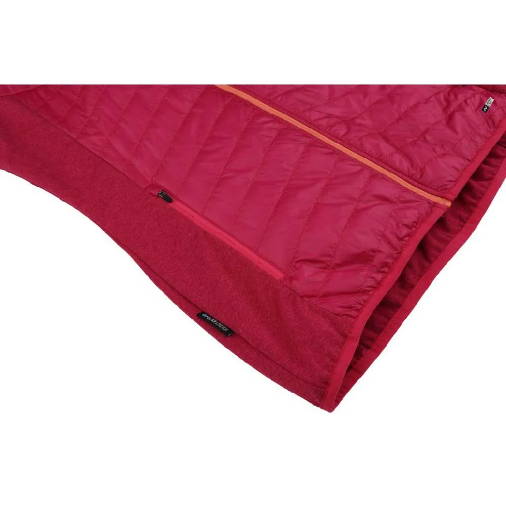 Hannah Edun Fleece Mit Durchgehendem Reißverschluss, Raspberry sorbet / raspberry mel