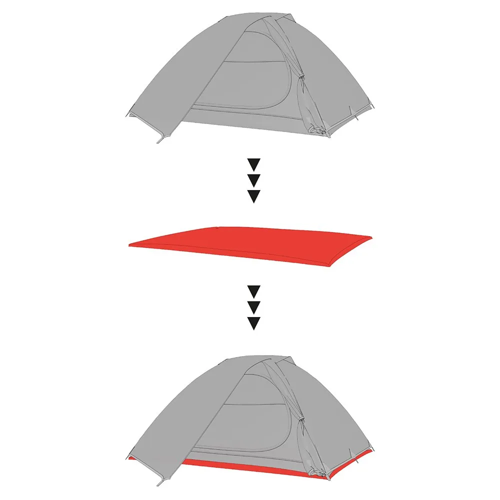 Hannah Groundsheet 2 Schützender Fußabdruck, Graphite ii, One Size Hannah Groundsheet 2 Schützender Fußabdruck, Graphite ii, One Size