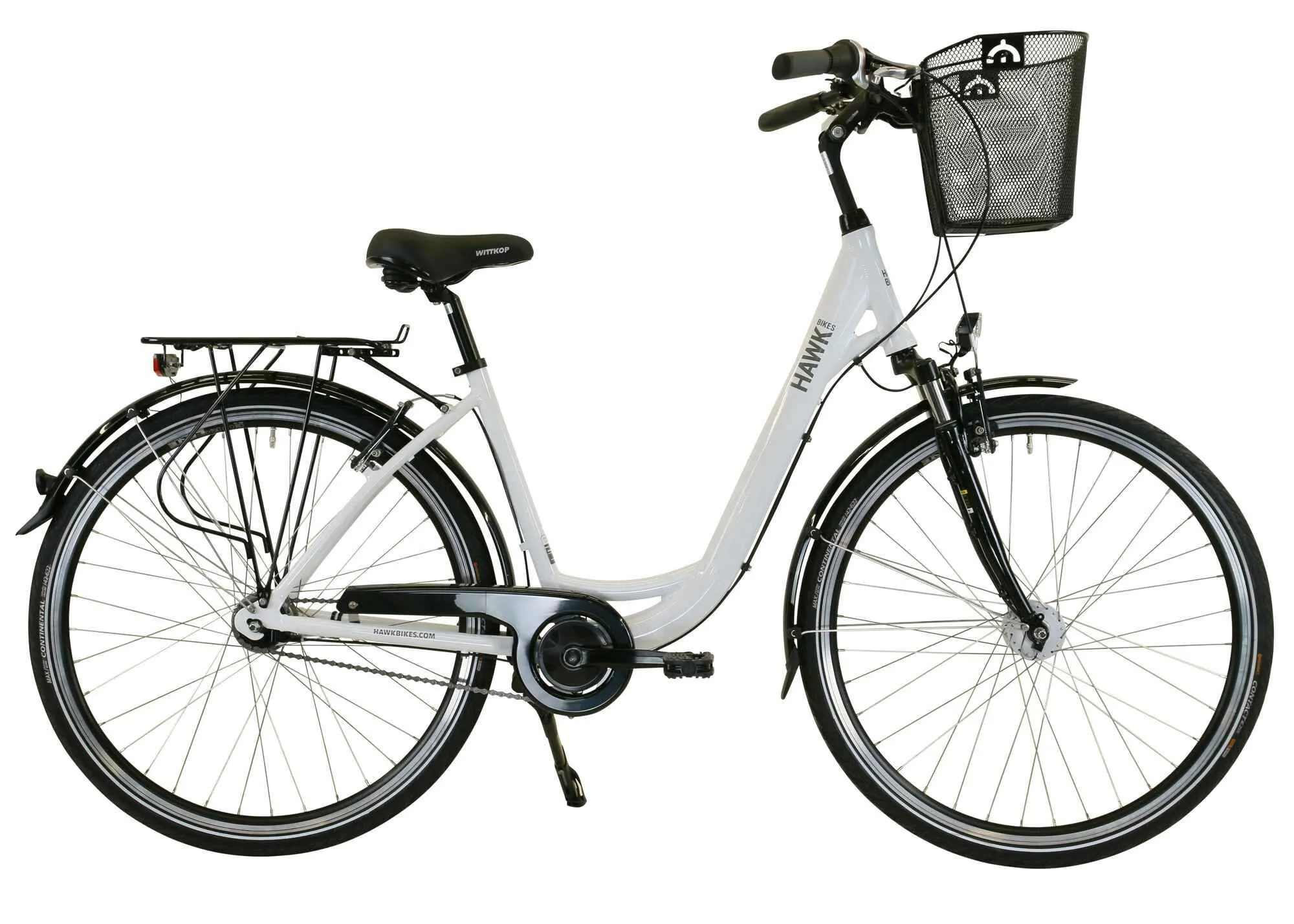 Hawk Bikes City Wave Deluxe Plus White 2023 28" Wave, Weiß, 46cm Hawk Bikes City Wave Deluxe Plus White 2023 28" Wave, Weiß, 46cm
