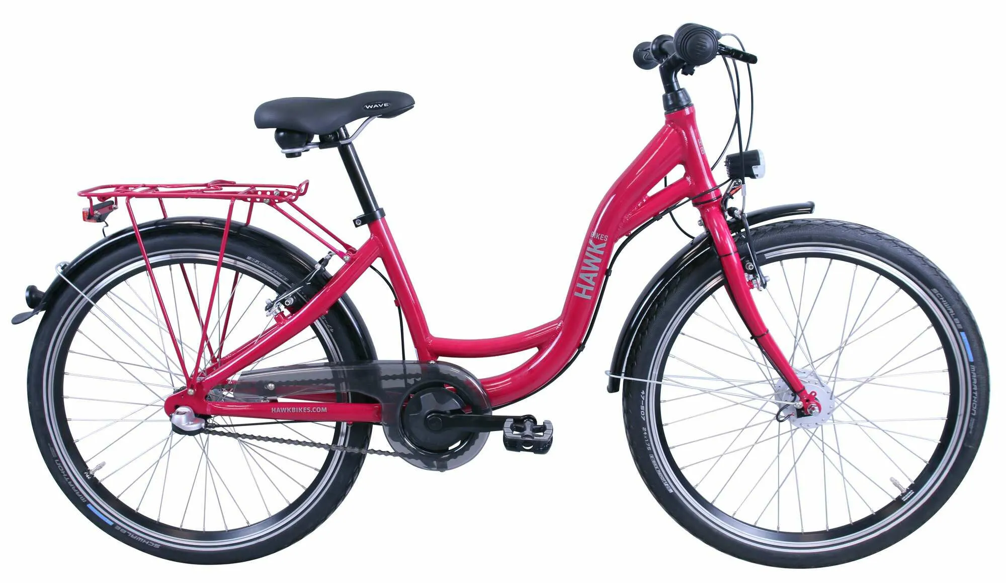 Hawk Bikes City Wave Girls Pink 24" Wave, Pink/rosa, 24" Hawk Bikes City Wave Girls Pink 24" Wave, Pink/rosa, 24"