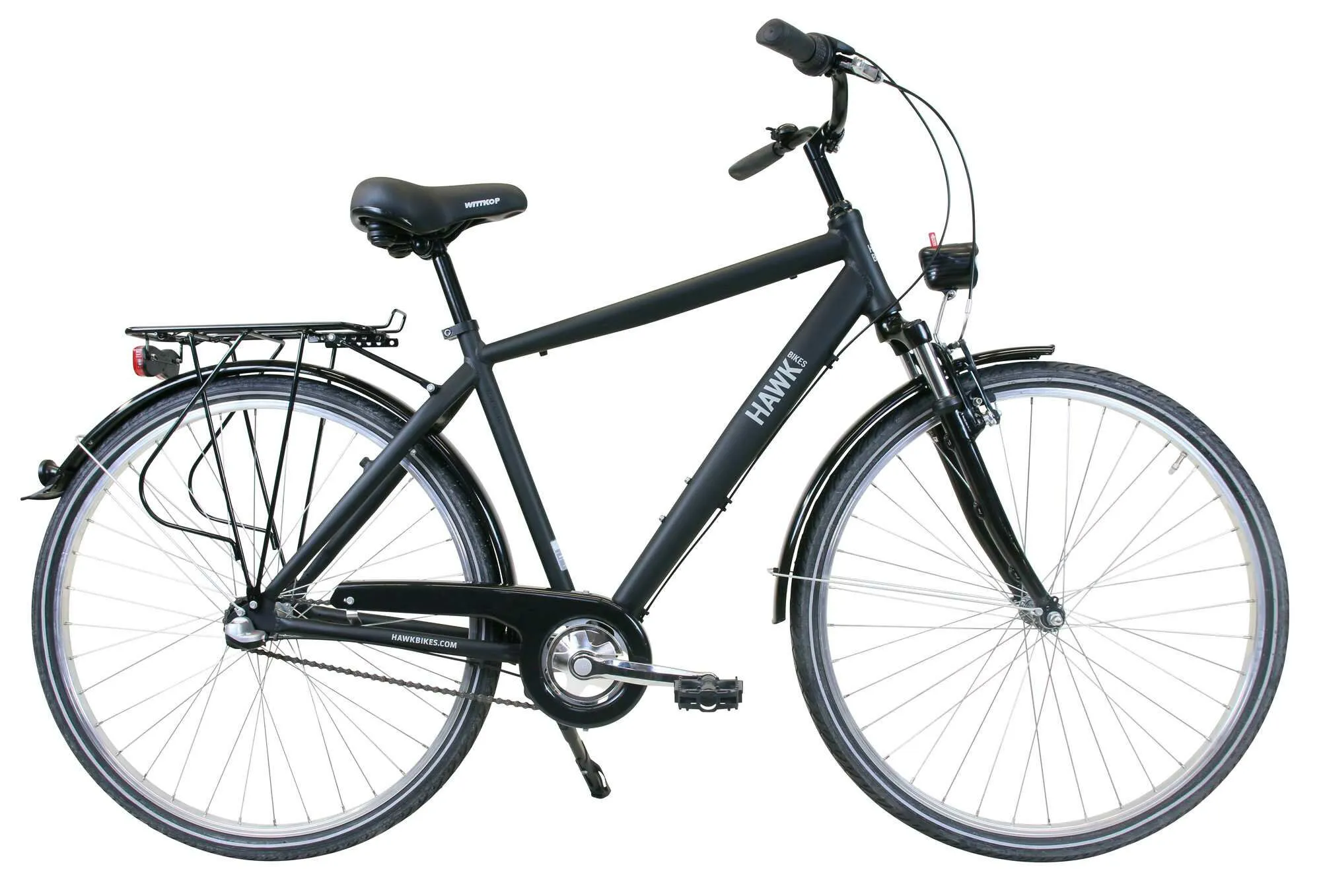 Hawk Bikes Citytrek Gent Premium Black 2023 28" Diamant, Schwarz, 48cm Hawk Bikes Citytrek Gent Premium Black 2023 28" Diamant, Schwarz, 48cm