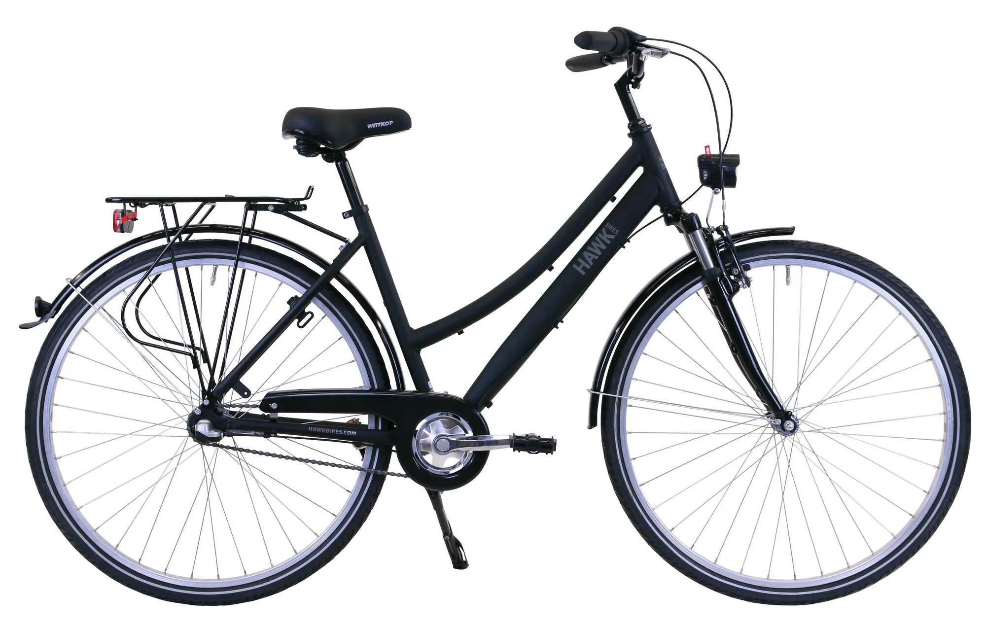 Hawk Bikes Citytrek Lady Premium Black 2023 28" Trapez, Schwarz, 48cm Hawk Bikes Citytrek Lady Premium Black 2023 28" Trapez, Schwarz, 48cm