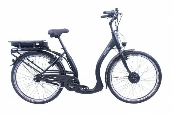 Hawk Bikes E-City Comfort 26" 468 Wh Wave, Schwarz, 44cm