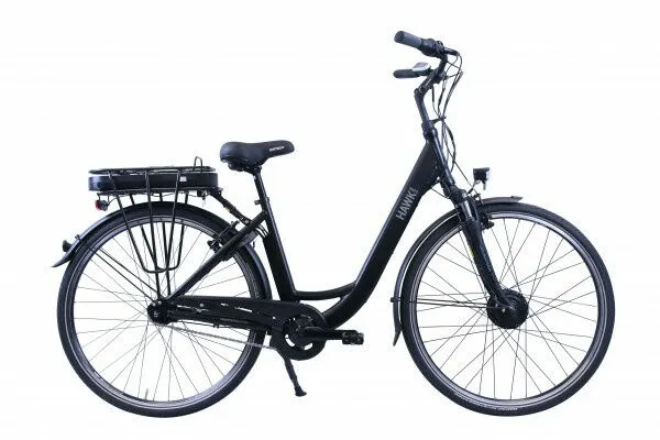 Hawk Bikes E-City Wave Black 28" 468 Wh Wave, Schwarz, 46cm Hawk Bikes E-City Wave Black 28" 468 Wh Wave, Schwarz, 46cm