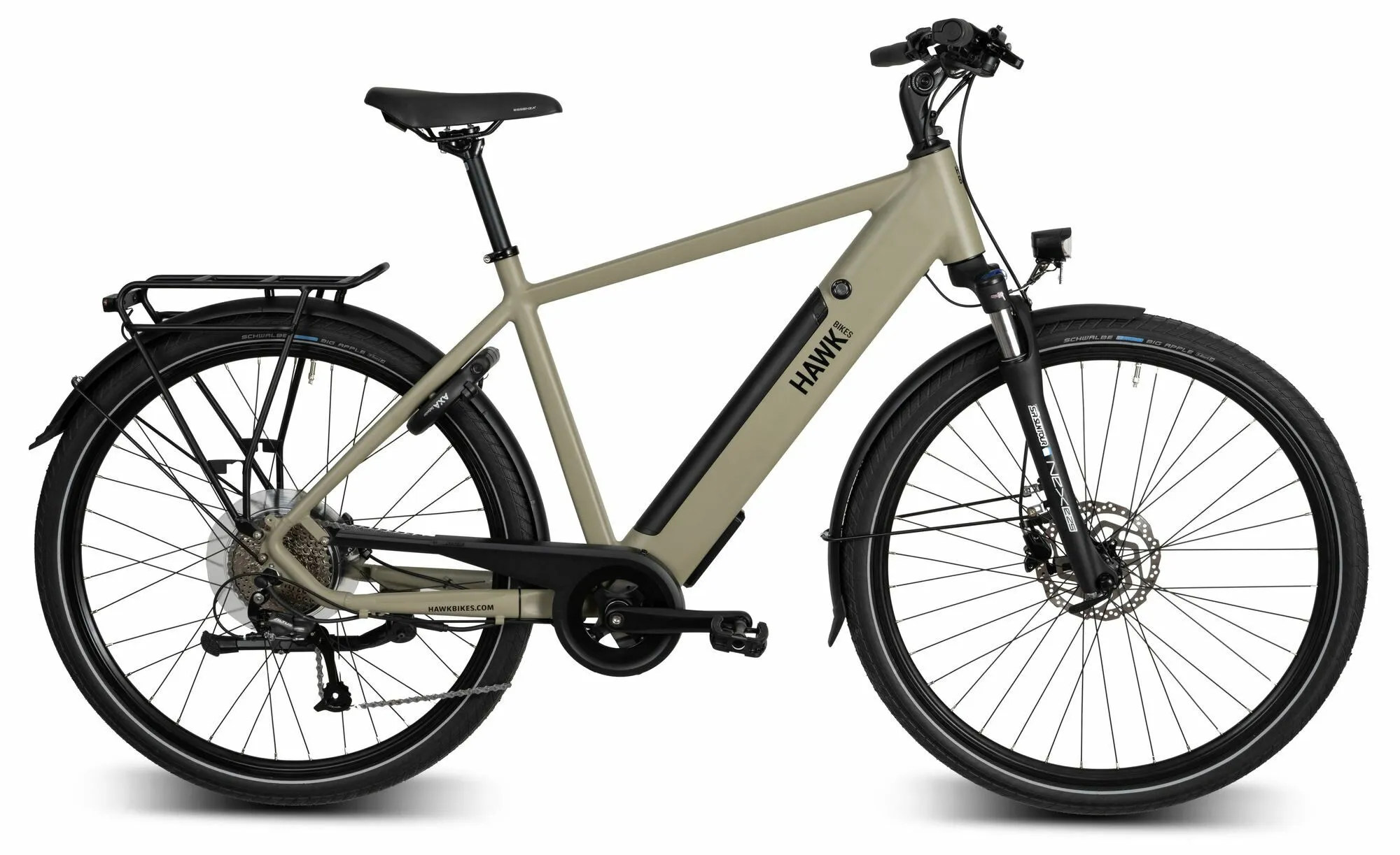 Hawk Bikes E-Trekking Integrated Gent Bafang Olivgelb 28" 522 Wh Diamant, Hersteller-olivgelb, 53cm Hawk Bikes E-Trekking Integrated Gent Bafang Olivgelb 28" 522 Wh Diamant, Hersteller-olivgelb, 53cm