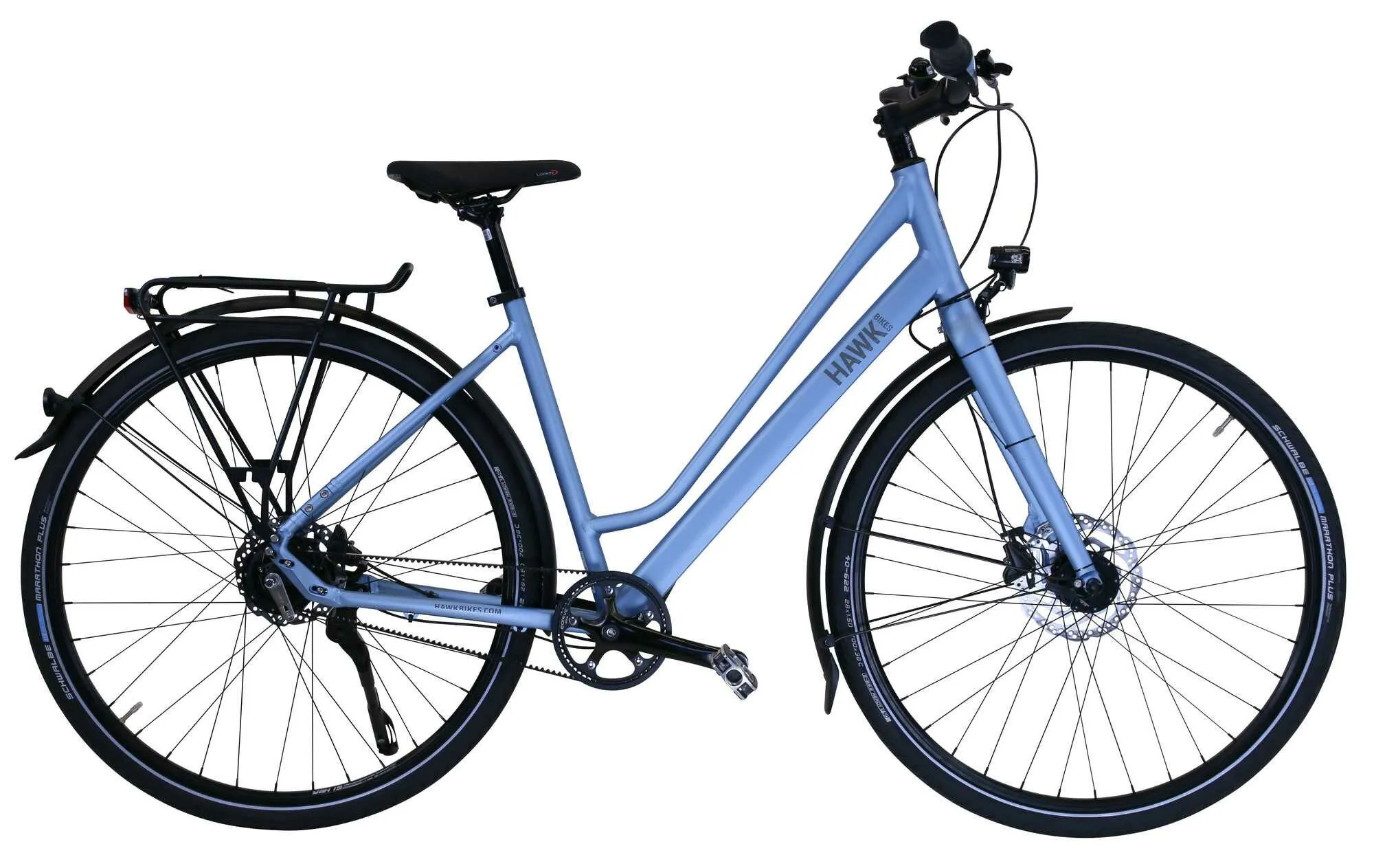 Hawk Bikes Trekking Lady Super Deluxe Sky Blue 2023 28" Trapez, Hellblau, 48cm Hawk Bikes Trekking Lady Super Deluxe Sky Blue 2023 28" Trapez, Hellblau, 48cm
