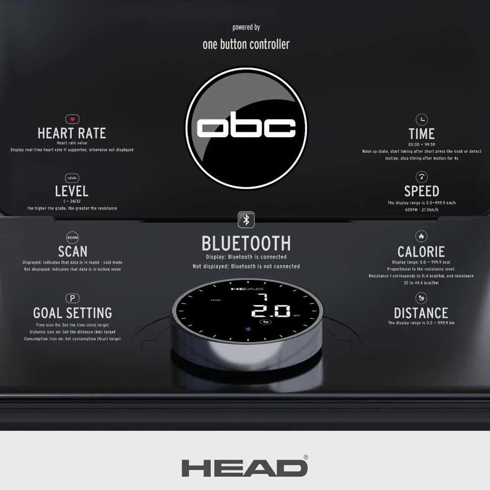 Head Smart Heimtrainer, Black, One Size