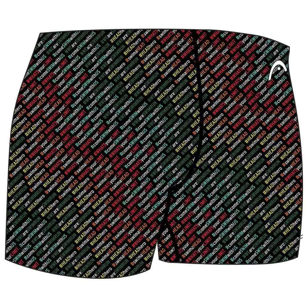 Head Team Printed Badehose Boxer male, Coloured, 11Y