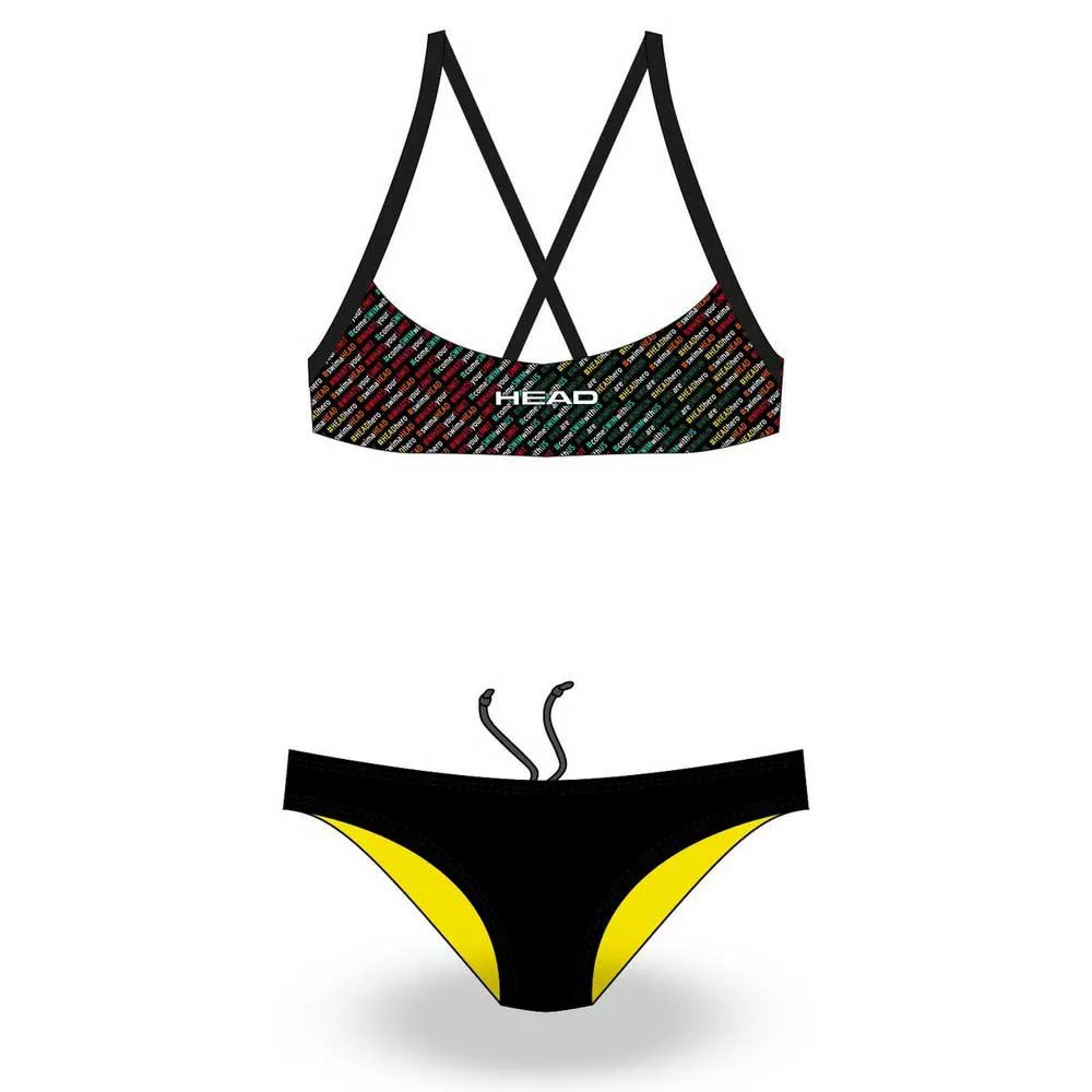 Head Team Printed Low Bikini, Coloured, 8Y Head Team Printed Low Bikini, Coloured, 8Y