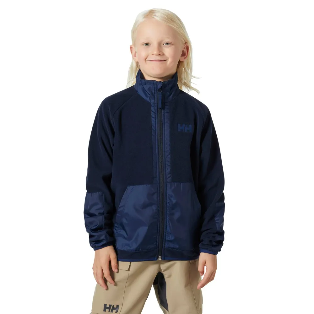 Helly Hansen Junior Marka Fleece Fleece Mit Durchgehendem Reißverschluss, Navy, 8Y