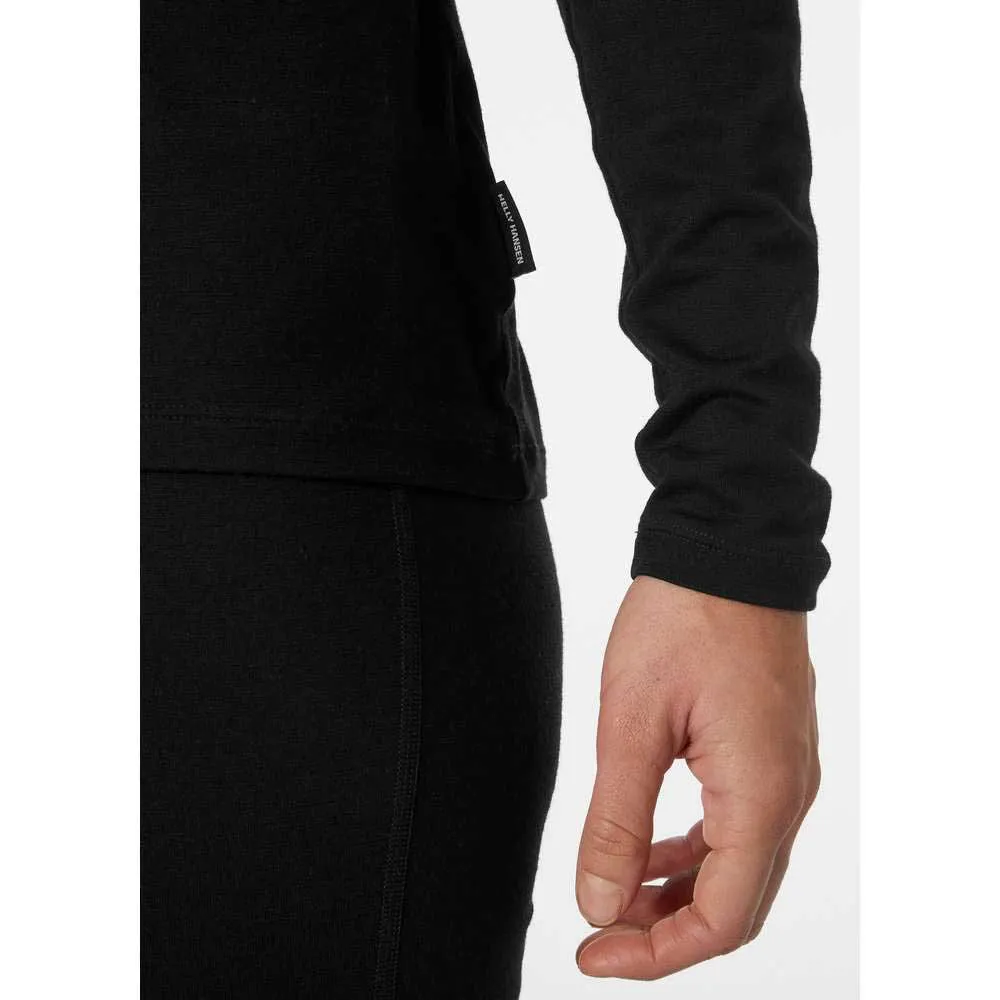 Helly Hansen Merino Crew Langarm-t-shirt, Black