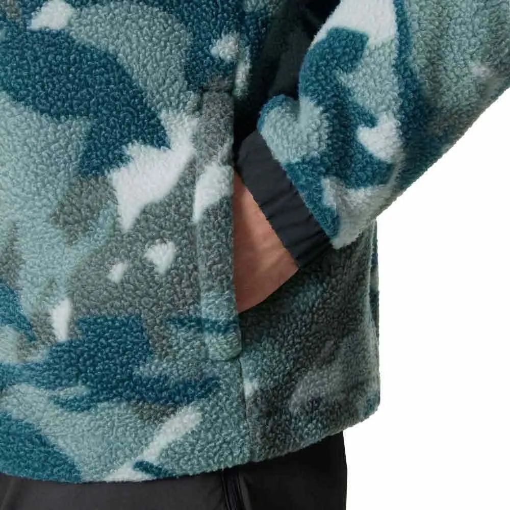 Helly Hansen Panorama Printed Pile Snap Fleece Mit Durchgehendem Reißverschluss