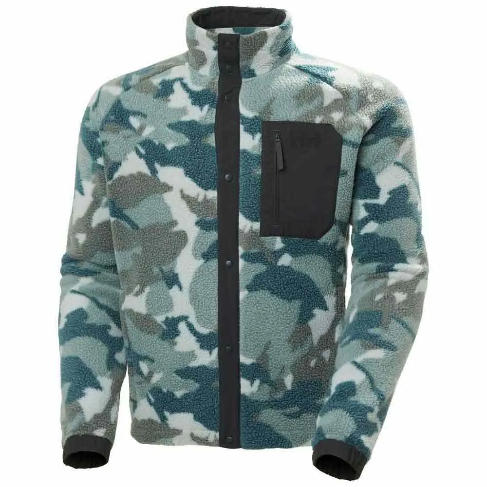 Helly Hansen Panorama Printed Pile Snap Fleece Mit Durchgehendem Reißverschluss
