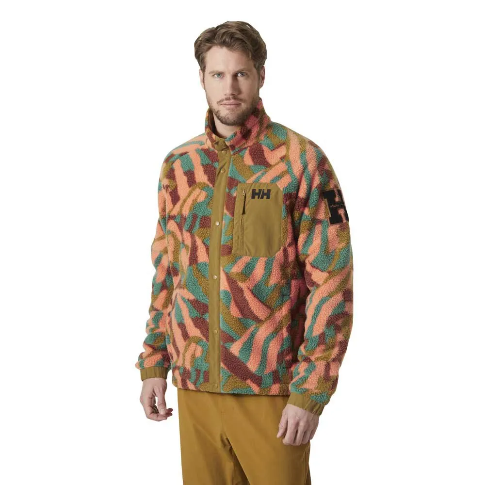 Helly Hansen Panorama Printed Pile Snap Fleece Mit Durchgehendem Reißverschluss Helly Hansen Panorama Printed Pile Snap Fleece Mit Durchgehendem Reißverschluss
