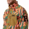 Helly Hansen Panorama Printed Pile Snap Fleece Mit Durchgehendem Reißverschluss