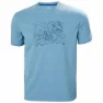 Helly Hansen Skog Recycled Graphic Kurzarm-t-shirt, Blue fog melange