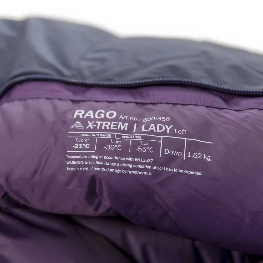 Helsport Rago X-trem Schlafsack Für Frauen, Purple, Left Helsport Rago X-trem Schlafsack Für Frauen, Purple, Left