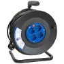 Hepoluz H05vv-f 4 Outlets With Circuit Breaker 50 M Kabeltrommel, Black / blue, One Size
