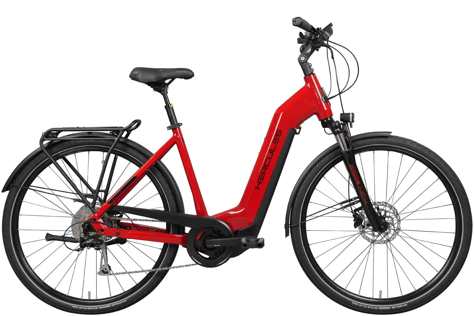 Hercules Intero I-8 ferrari -glänzend 28" 630 Wh Wave, Rot, 45cm