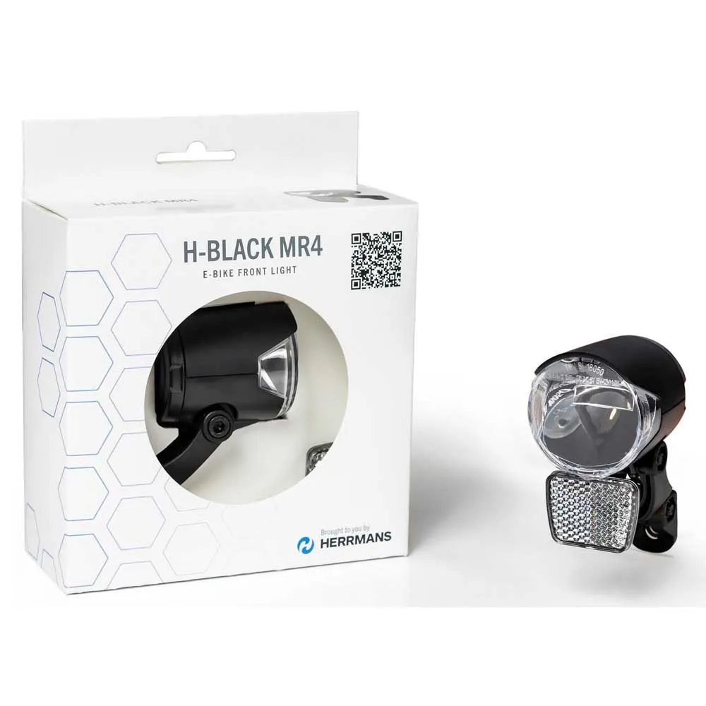Herrmans H-black Mr4 E-bike Frontlicht, Black, 120 Lumina Herrmans H-black Mr4 E-bike Frontlicht, Black, 120 Lumina