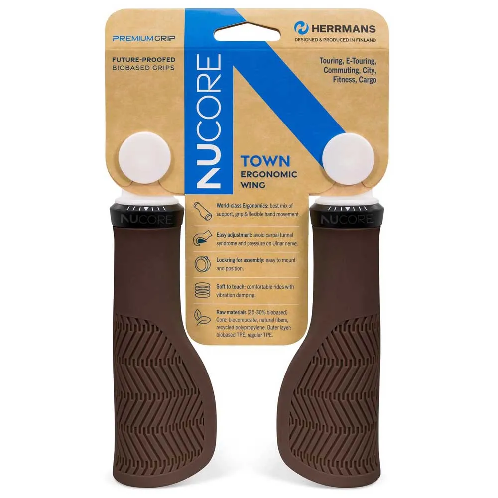 Herrmans Town Wave Griffe, Brown, 130mm Herrmans Town Wave Griffe, Brown, 130mm