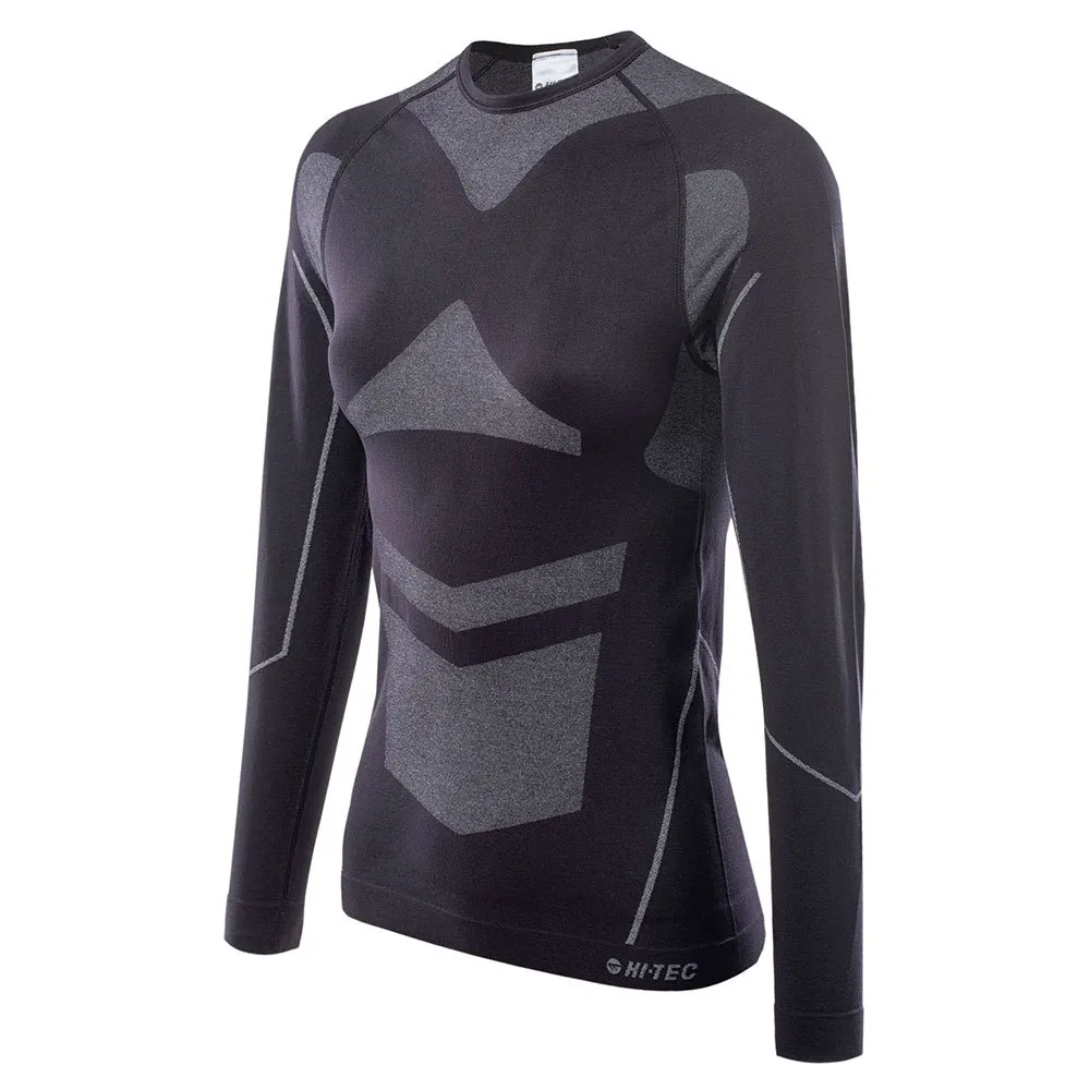 Hi-tec Buraz Top Langarm-baselayer, Black / grey Hi-tec Buraz Top Langarm-baselayer, Black / grey