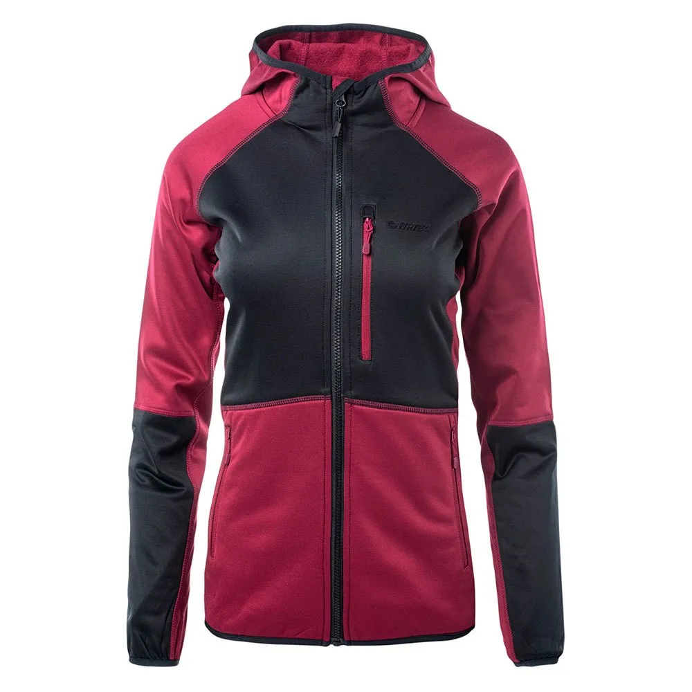 Hi-tec Camila Fleece Mit Durchgehendem Reißverschluss, Beet red / anthracite