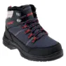 Dark grey / black / red