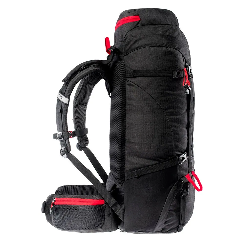Hi-tec Rock 65l Rucksack, Black / high risk red Hi-tec Rock 65l Rucksack, Black / high risk red