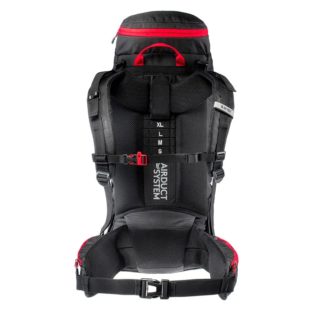 Hi-tec Rock 65l Rucksack, Black / high risk red Hi-tec Rock 65l Rucksack, Black / high risk red