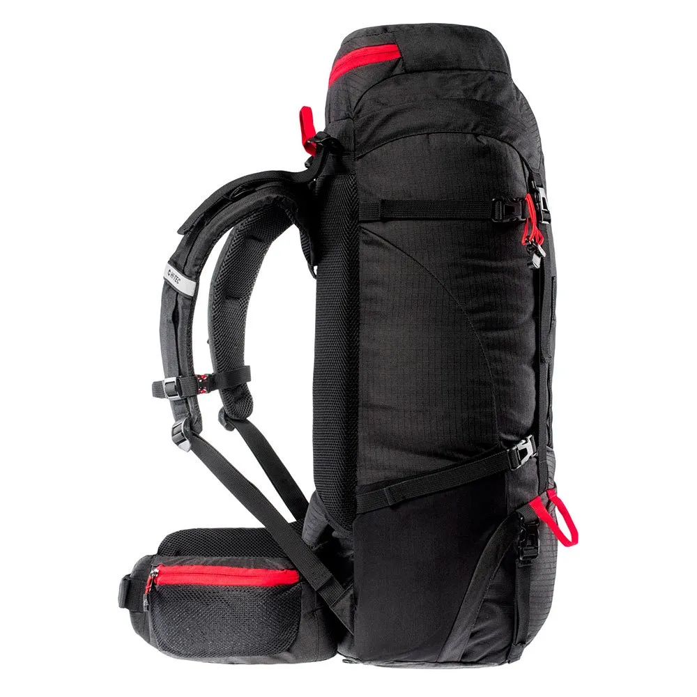 Hi-tec Rock 75l Rucksack, Black / high risk red Hi-tec Rock 75l Rucksack, Black / high risk red