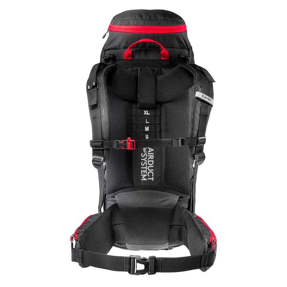 Hi-tec Rock 75l Rucksack, Black / high risk red Hi-tec Rock 75l Rucksack, Black / high risk red