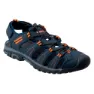 Navy / dark grey / orange