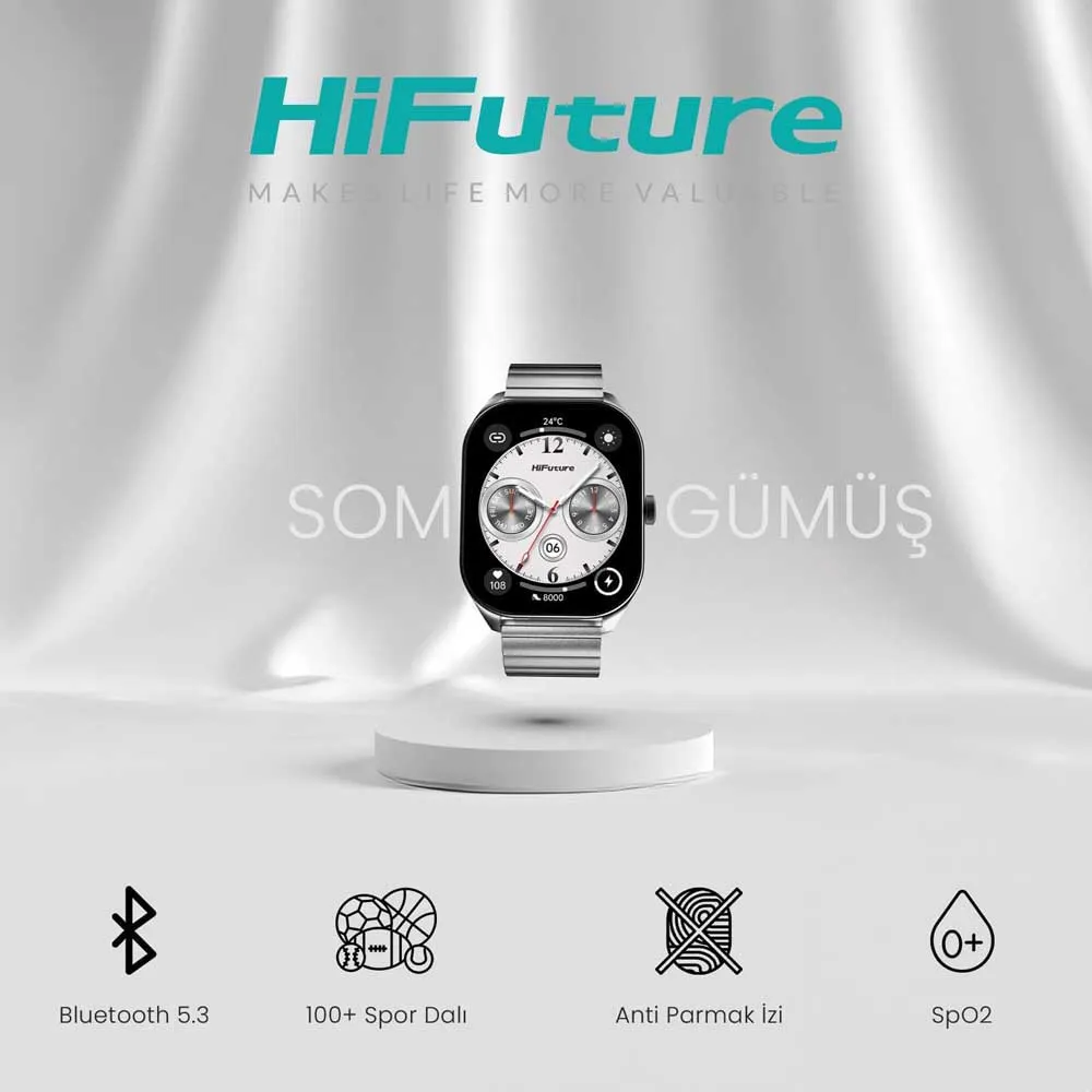 Hifuture Apex Smartwatch, Silver Hifuture Apex Smartwatch, Silver