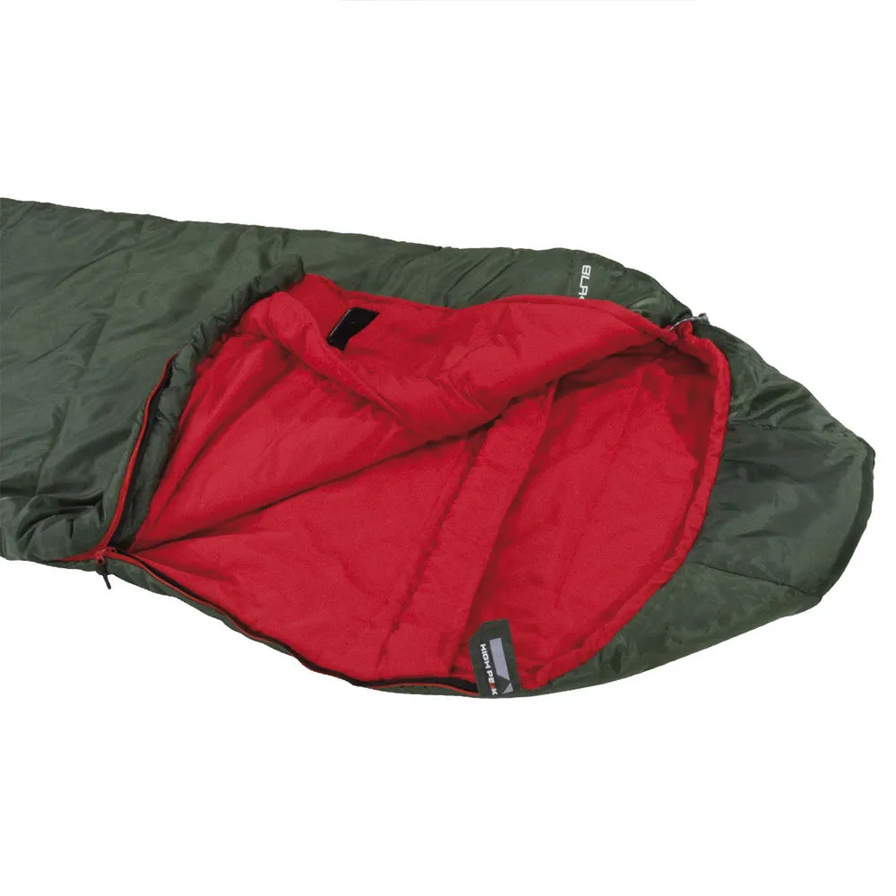 High Peak Black Arrow Eco Schlafsack, Green / red 2, Left High Peak Black Arrow Eco Schlafsack, Green / red 2, Left