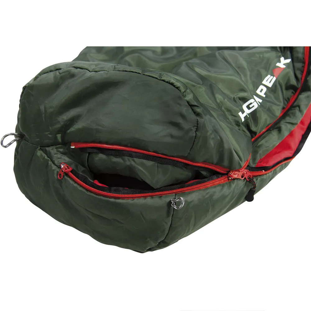 High Peak Black Arrow Eco Schlafsack, Green / red 2, Left High Peak Black Arrow Eco Schlafsack, Green / red 2, Left