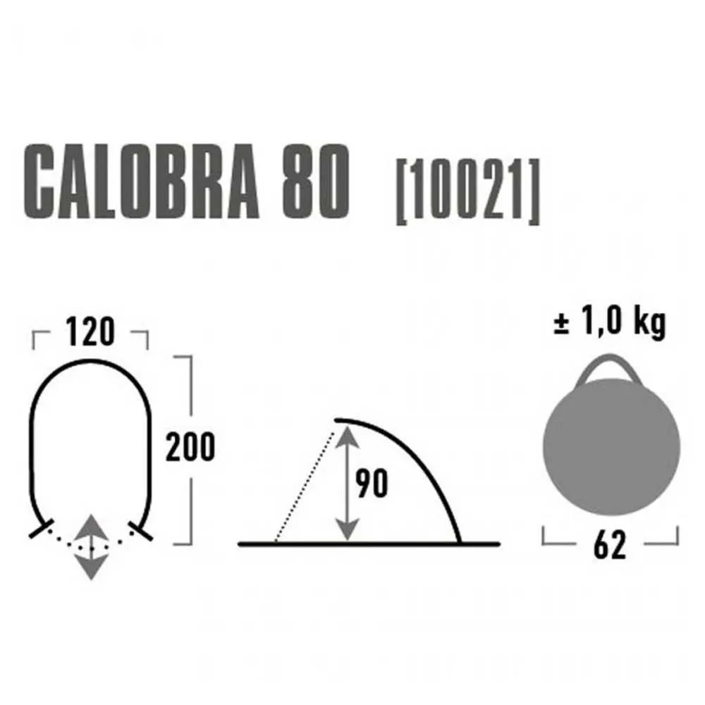 High Peak Calobra 80 Zuflucht, Aluminium / darkgrey, One Size High Peak Calobra 80 Zuflucht, Aluminium / darkgrey, One Size