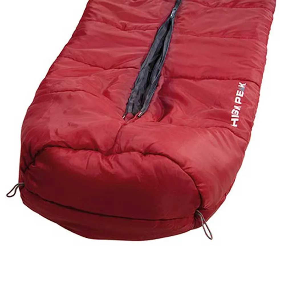 High Peak Century 300 Schlafsack, Darkred / grey, Left Zipper High Peak Century 300 Schlafsack, Darkred / grey, Left Zipper