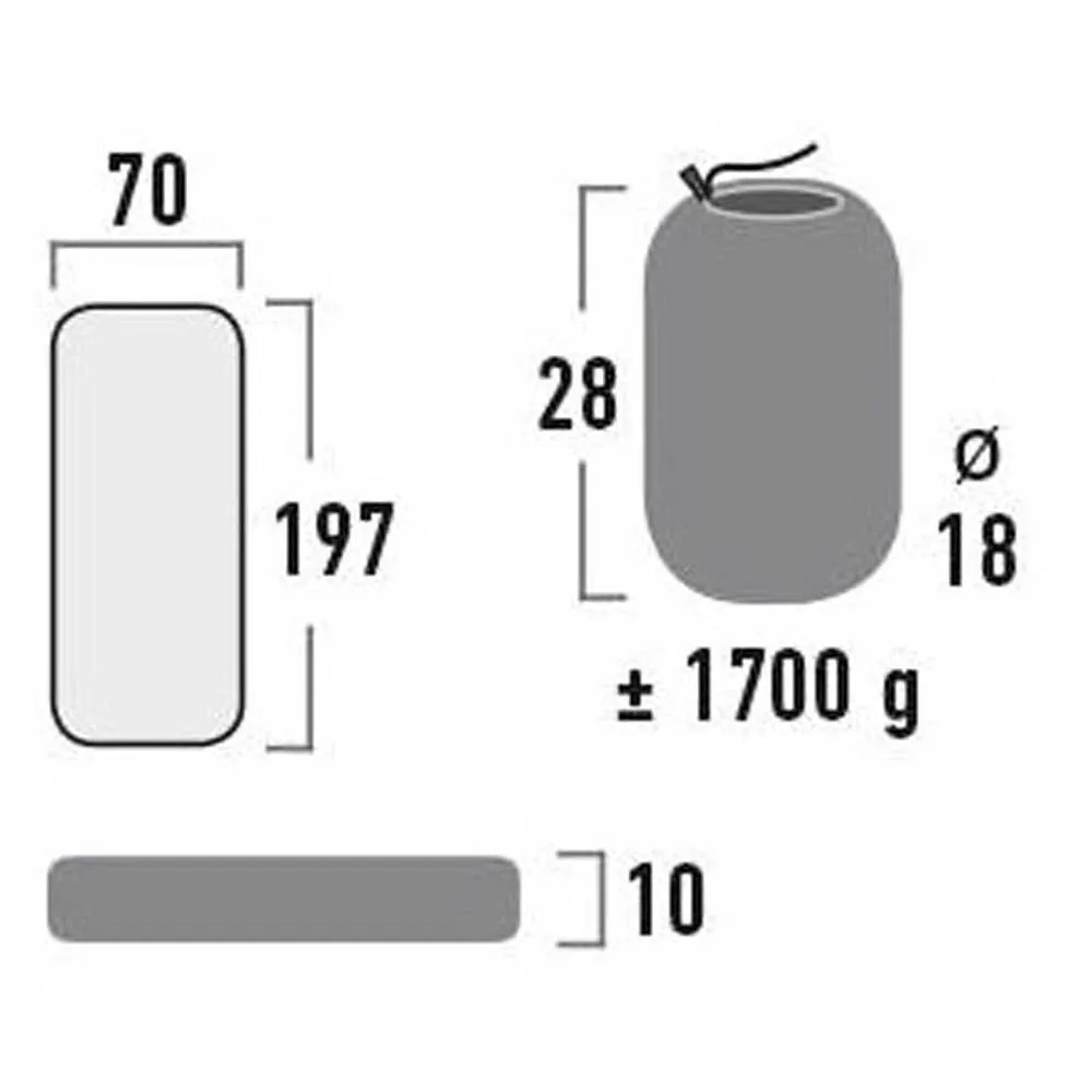 High Peak Dayton Xl Aufblasbare Matte, Darkgrey High Peak Dayton Xl Aufblasbare Matte, Darkgrey