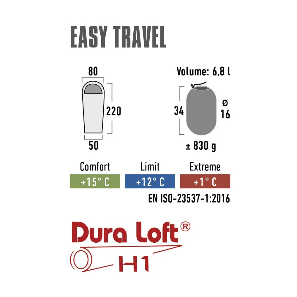 High Peak Easy Travel Schlafsack, Blue High Peak Easy Travel Schlafsack, Blue