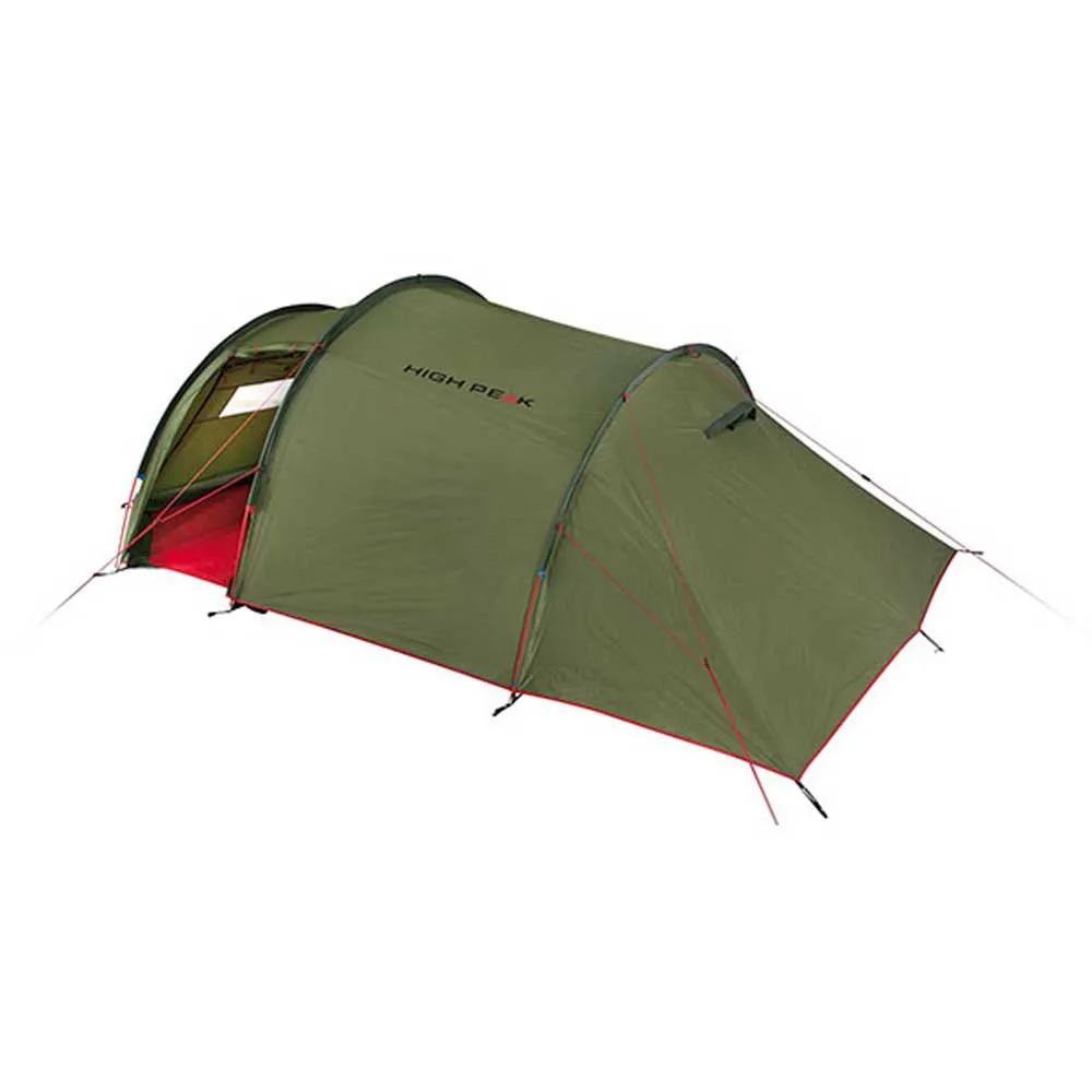High Peak Falcon 4 Zelt, Pesto / red, 4PL