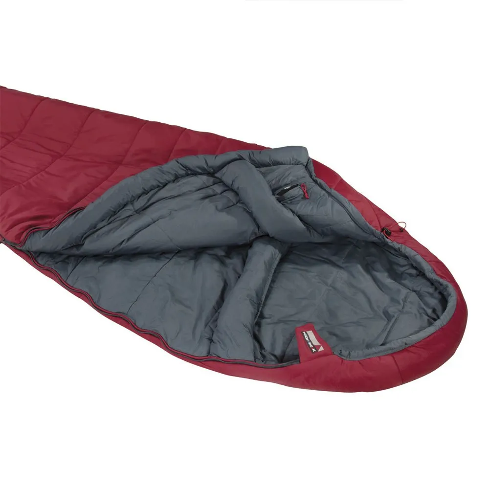 High Peak Hyperion 1m Schlafsack, Dark red / grey, Left High Peak Hyperion 1m Schlafsack, Dark red / grey, Left