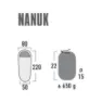 High Peak Nanuk Spannbettlaken, Black