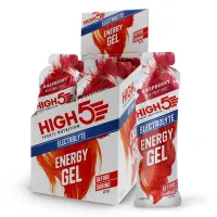 High5 Electrolyte Schachtel Mit Energiegelen Himbeere 60g 20 Einheiten High5 Electrolyte Schachtel Mit Energiegelen Himbeere 60g 20 Einheiten