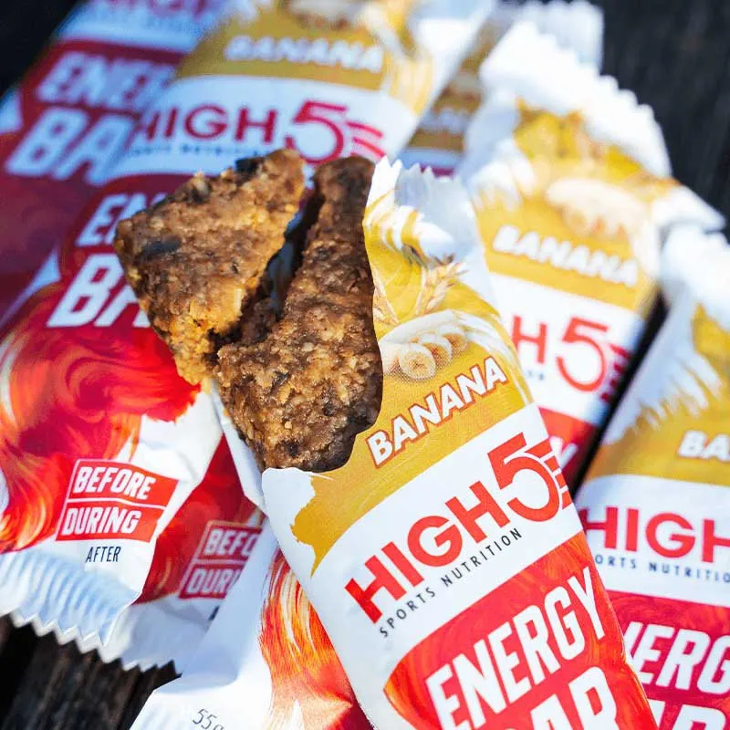 High5 Energie-riegel-box Banane 55g 12 Einheiten, White / red, One Size High5 Energie-riegel-box Banane 55g 12 Einheiten, White / red, One Size