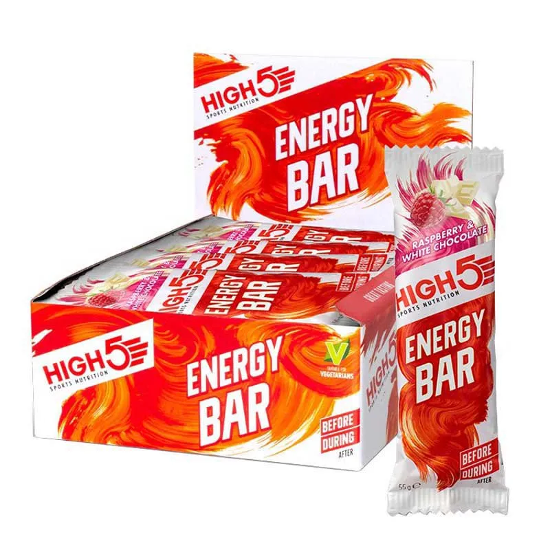 High5 Energie-riegel-box Beere 55g 12 Einheiten, White / red, One Size High5 Energie-riegel-box Beere 55g 12 Einheiten, White / red, One Size