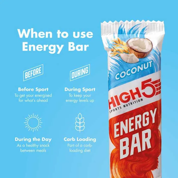 High5 Energie-riegel-box Coco 55g 12 Einheiten, White / red, One Size
