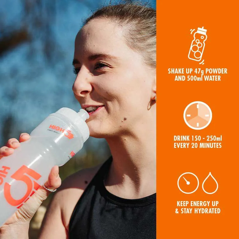 High5 Energy-drink-pulver 2 Orange 2kg, White / red, One Size