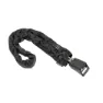 Hiplok Homie Silver Kettenschloss, All black, 12 x 1200mm