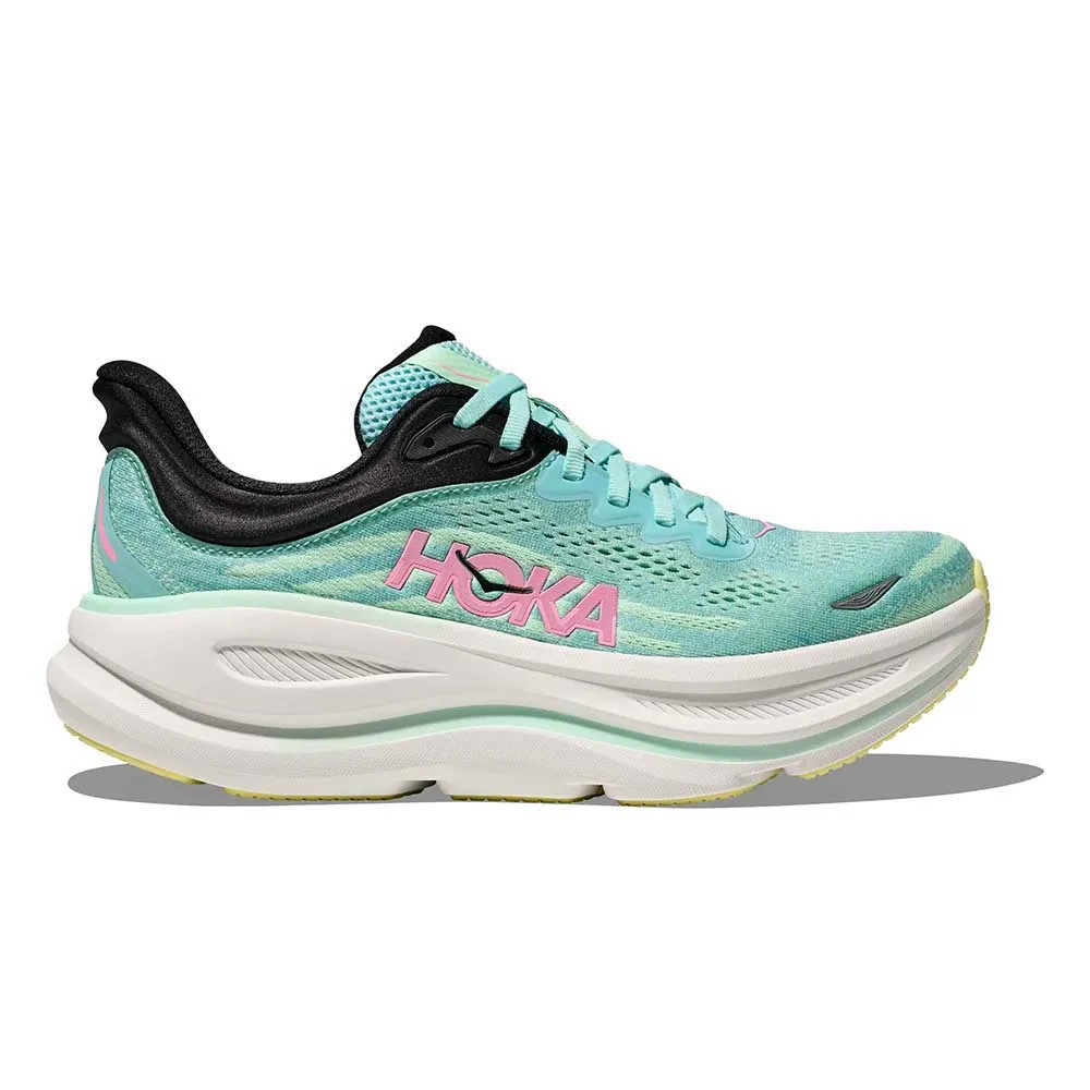 Hoka Bondi 9 Laufschuhe female, Blue spark / mint fluorite